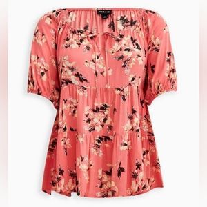 NWT Torrid Short Sleeve Babydoll Top